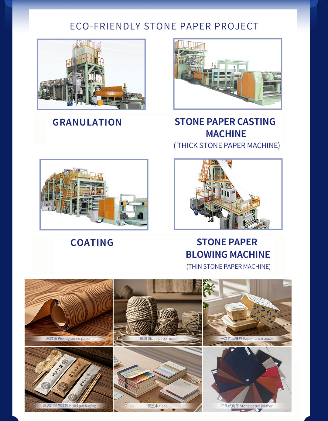 stone paper production line image