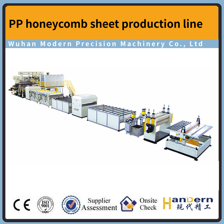 Honeycomb panel production line